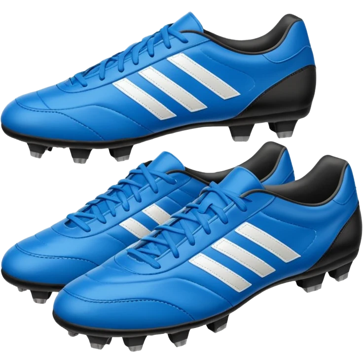 soccer shoes blue emoji
