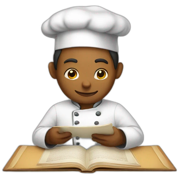 chef reading emoji
