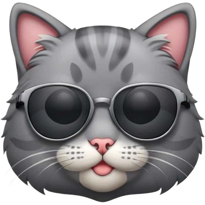 Cat wearing sunglasses emoji