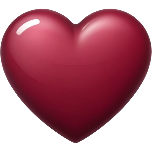 Burgundy heart emoji