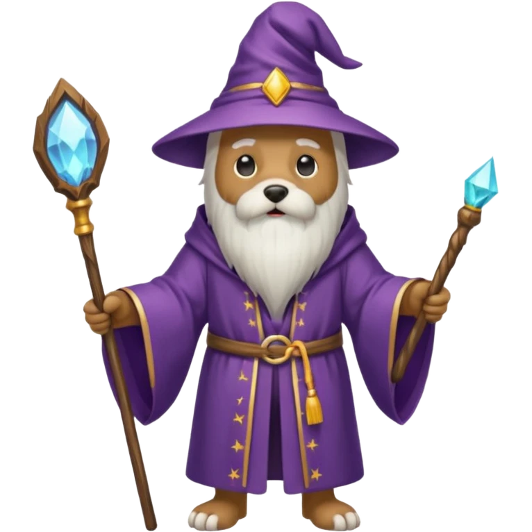Dog wizard emoji
