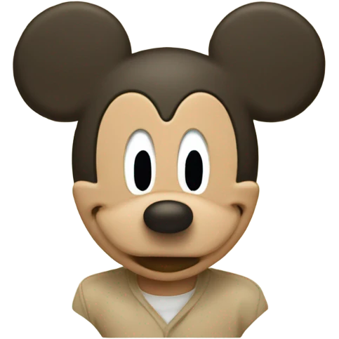 Beige Mickey Mouse emoji