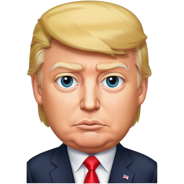 photorealistic Donald Trump emoji