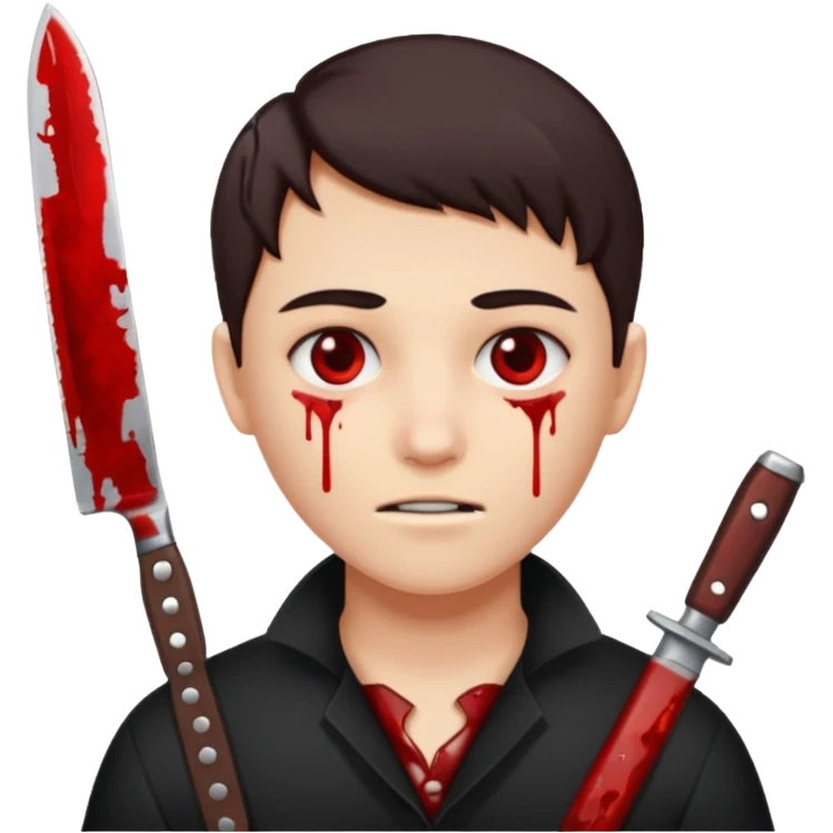 Tu sens sur sang un couteau emoji