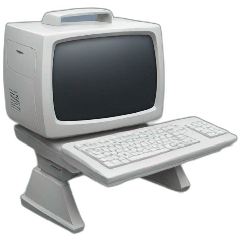 flying computer emoji