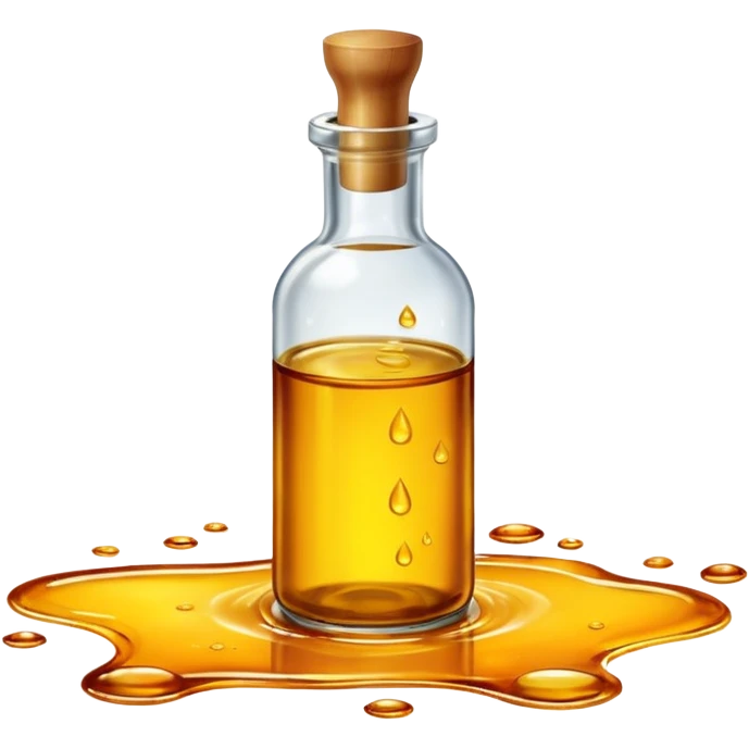 oil with bottle oil drope on floor emoji