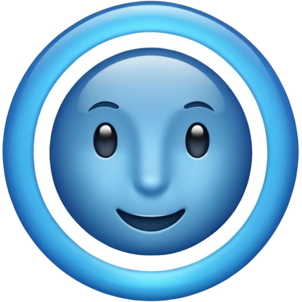 Blue good tick emoji emoji