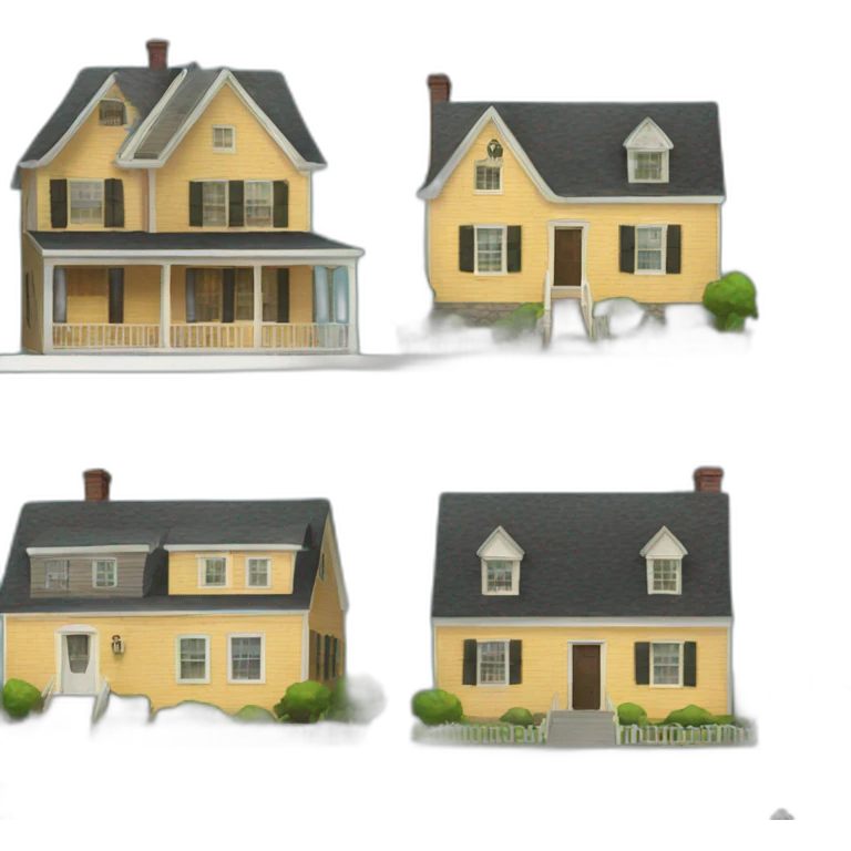American houses emoji