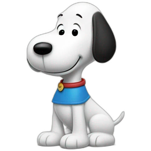 Snoopy sur une fusée emoji