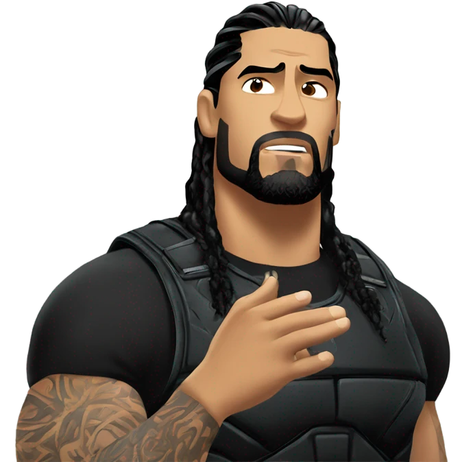 Roman reigns blowing kiss emoji
