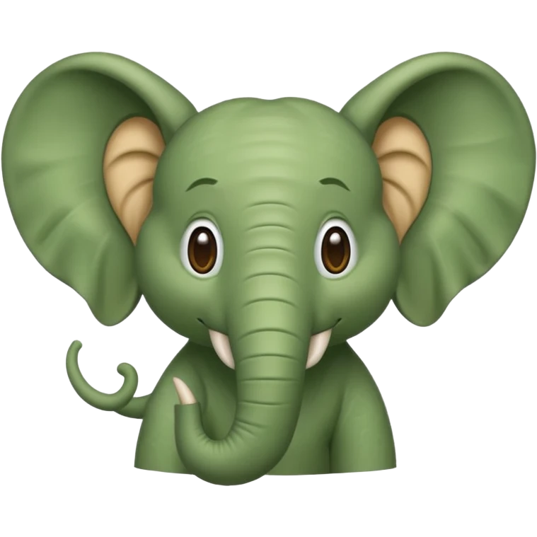 Зелёный слоник emoji
