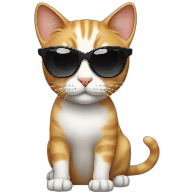 Cat with sunglasses emoji