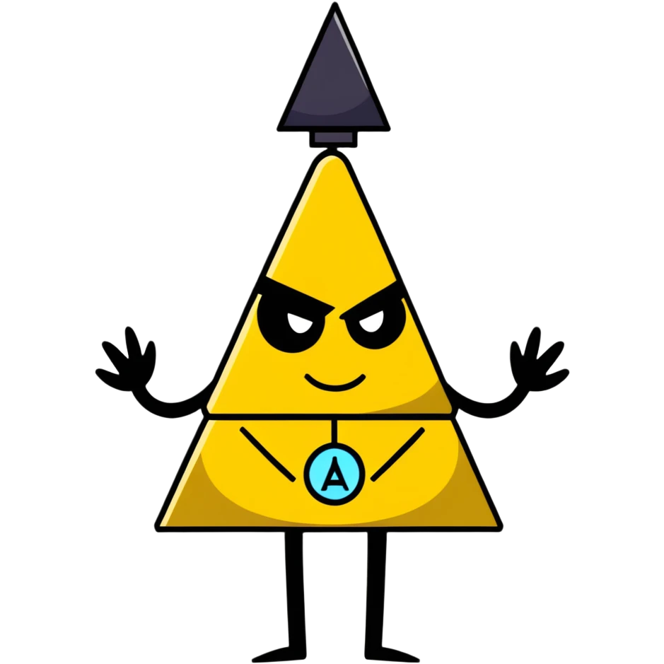 Bill Cipher with one eye and tiny arms from Gravity Falls emoji
