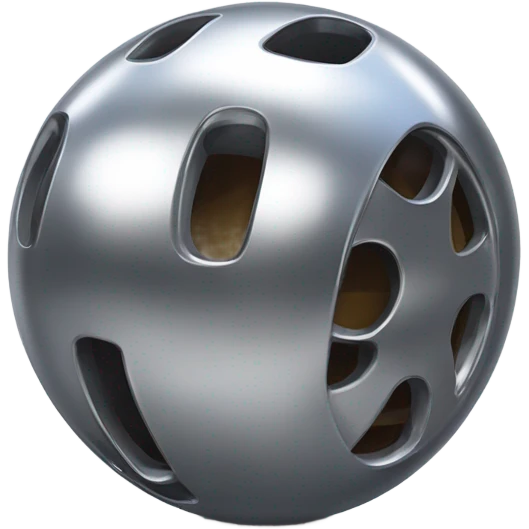 Metal Kirby ball with 4 car wheels emoji