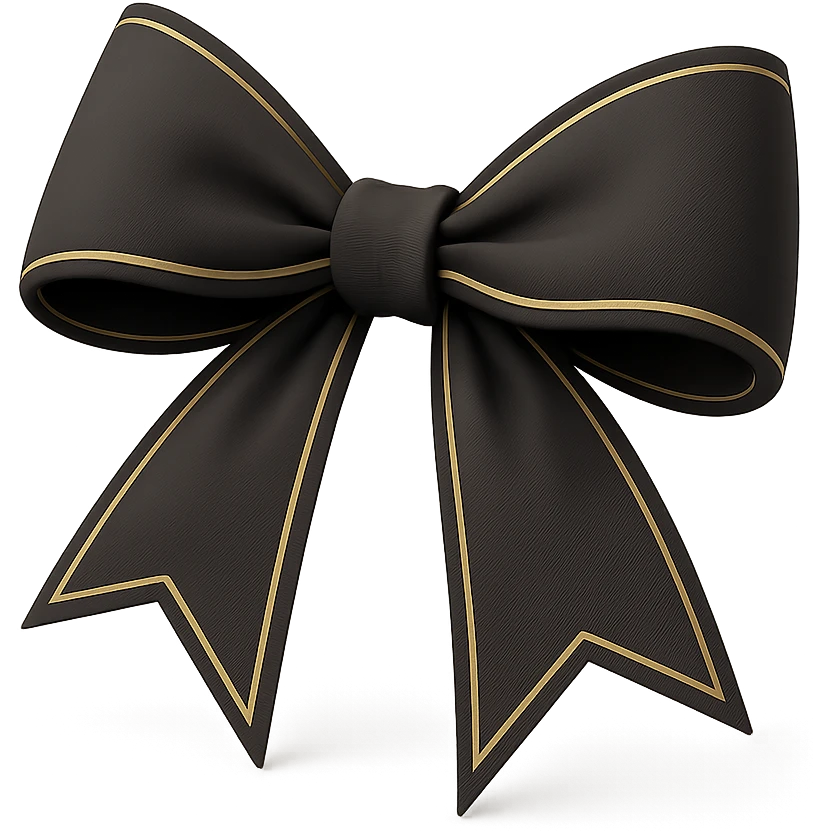 gothic bow emoji