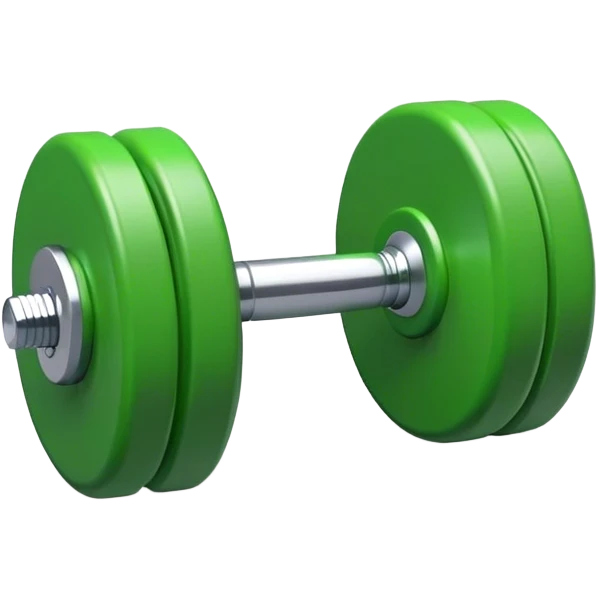 Green Dumbbell emoji