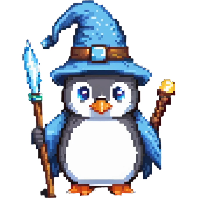 penguin wizard emoji