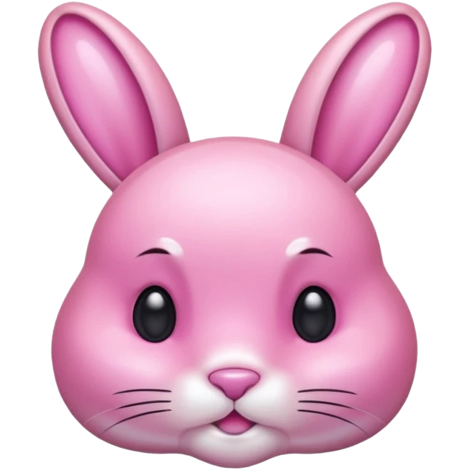  crystallized bunny pink emoji