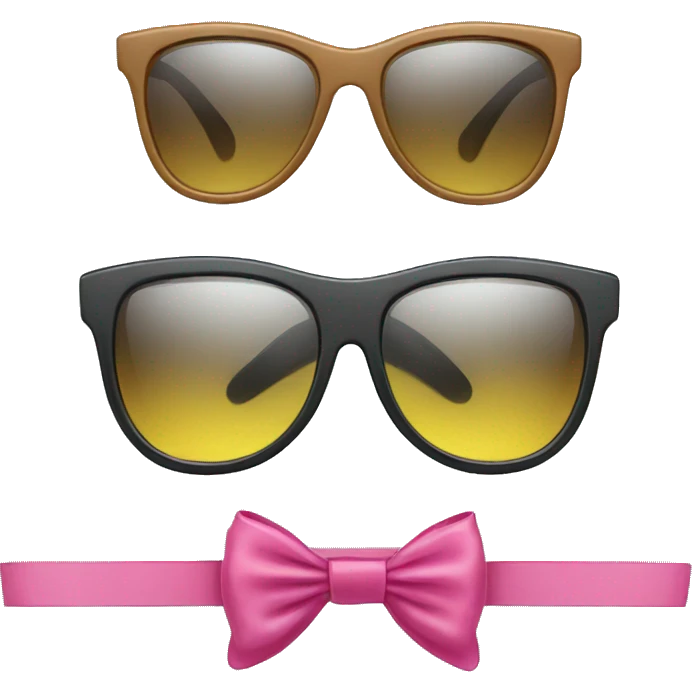 Sunglasses with bows emoji