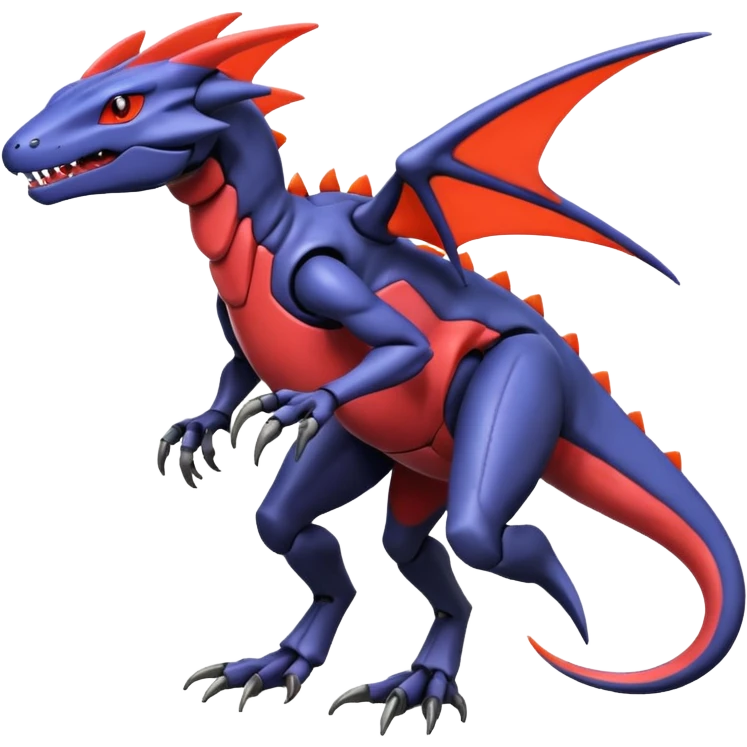 Heliolisk-Salandit-Cyclizar-Genesect-Pokémon, full body emoji