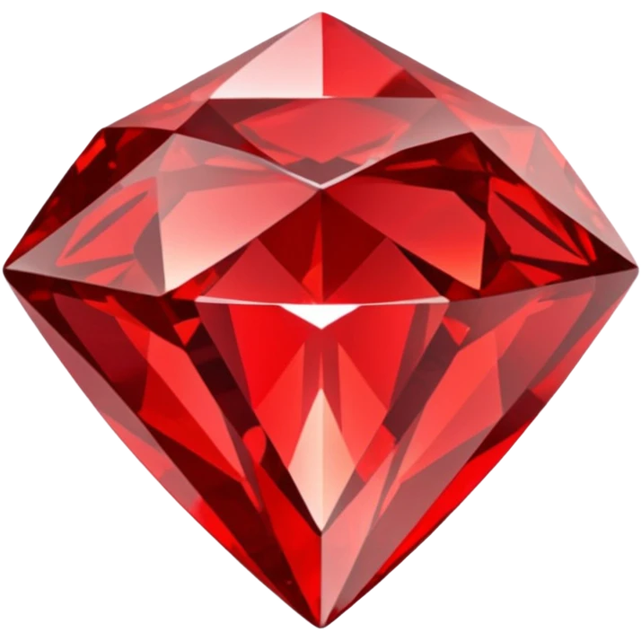 Red Diamond Crystal with "RED" written in the center emoji