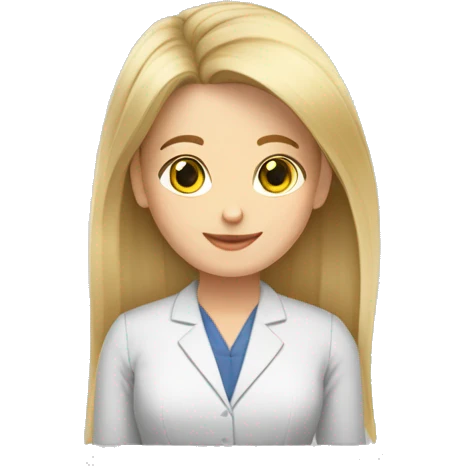 PROFESORA RUBIA DE PELO CORTO Y RIZAO ENSEÑANDO FINANZAS emoji