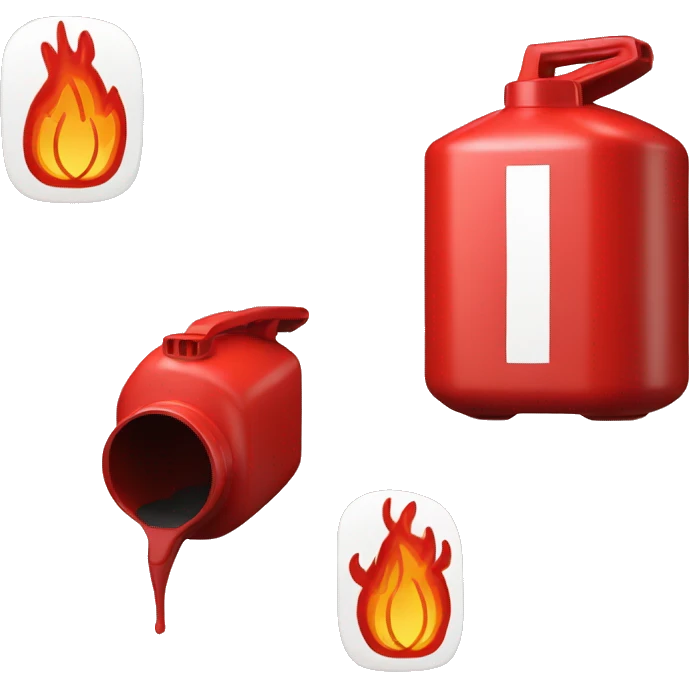 Standard red canister of gasoline emoji