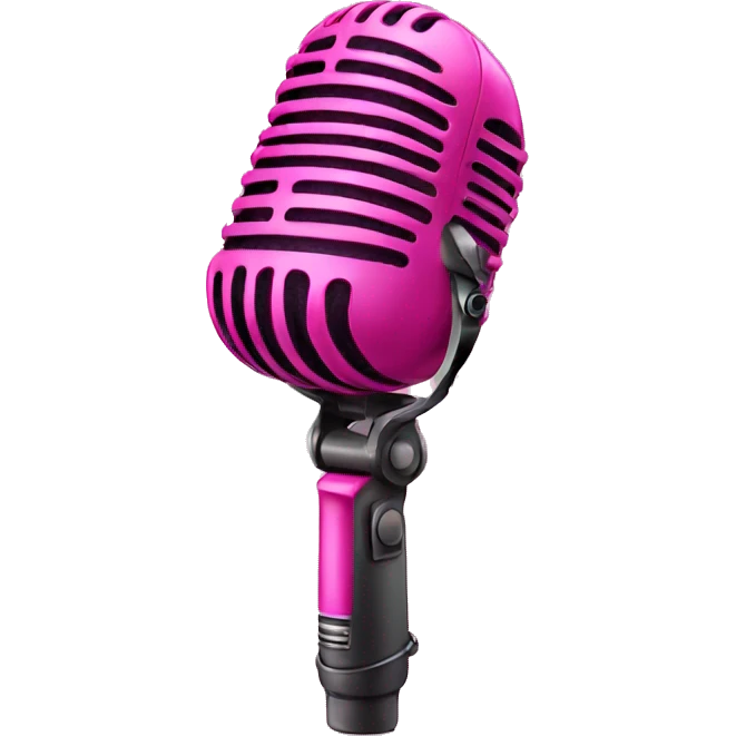 pink microphon emoji