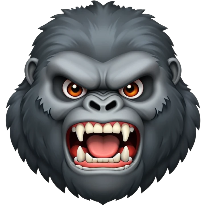Angry gorilla emoji