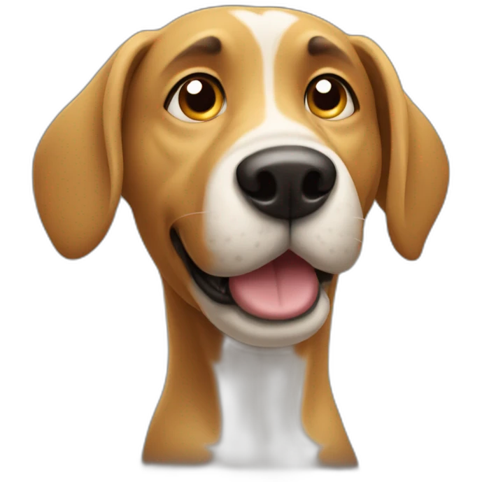 sneaky looking dog emoji