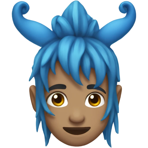 moño azul emoji