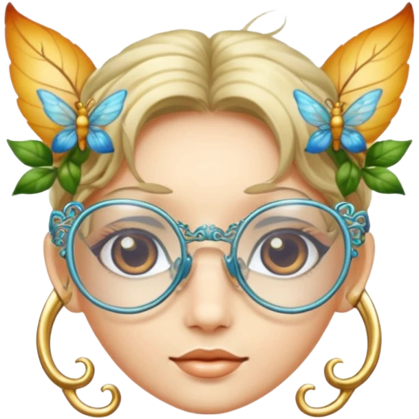 glasses with fae emoji