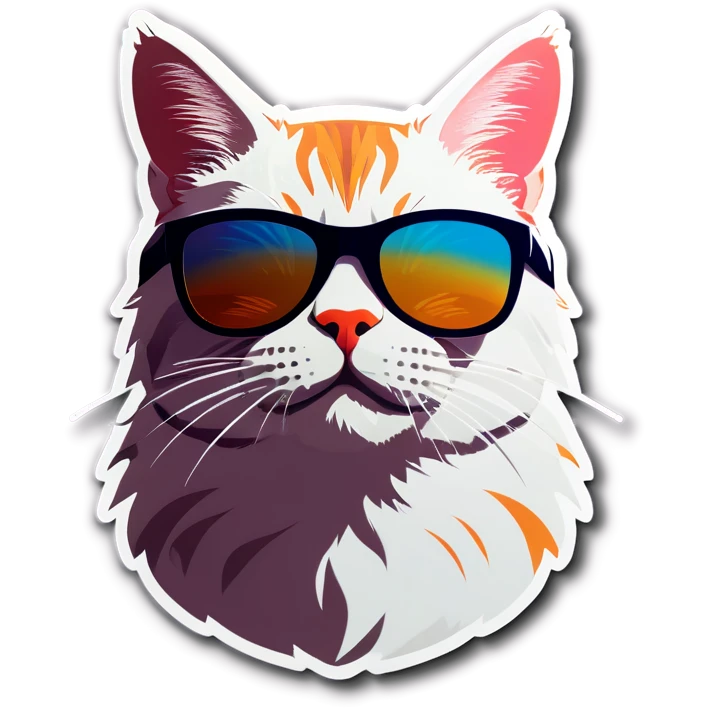 Cat with sunglasses emoji