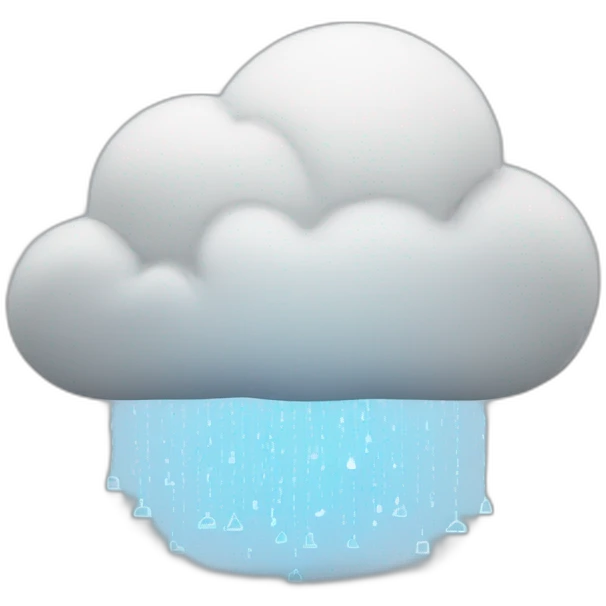 Cloud storage emoji