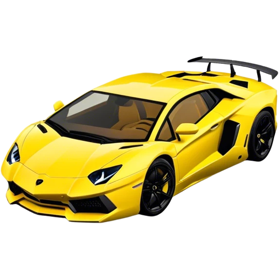 Lamborghini Aventador - Lamborghini (Model Year: 2021) (Iconic colour: Yellow) emoji