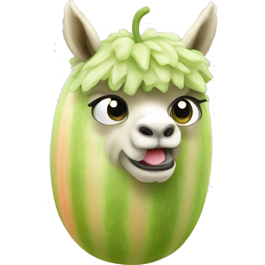 Melon alpaca emoji