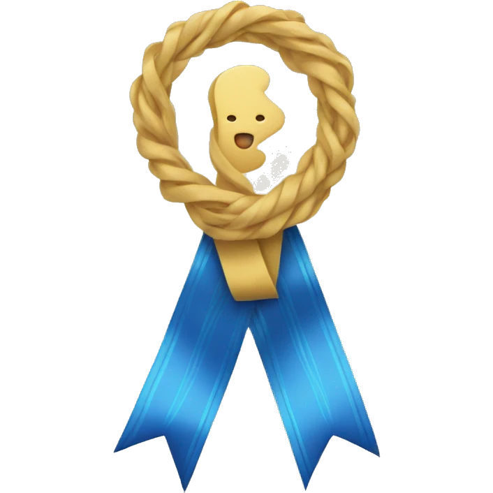 Blue ribbon  emoji