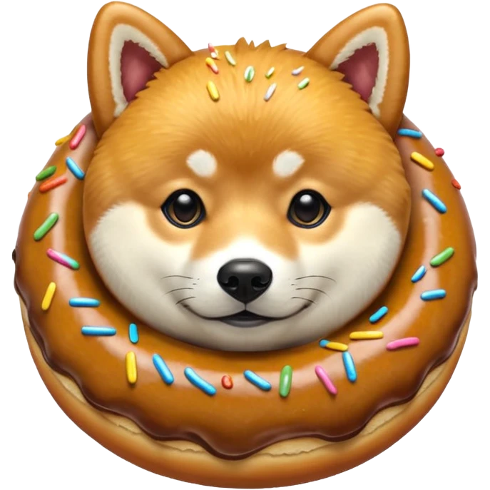 Shiba Jasper doughnut emoji