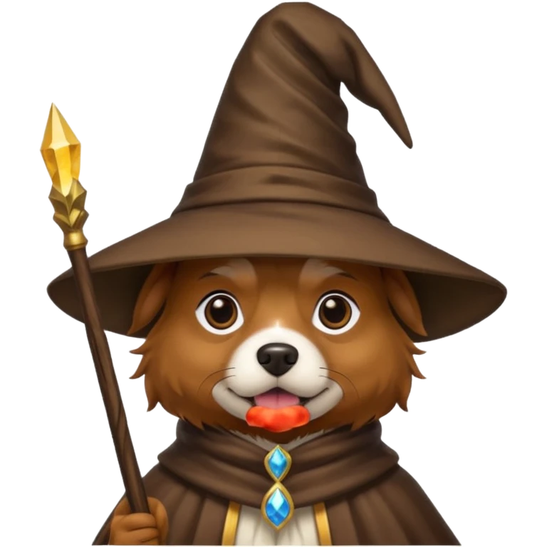 Dog wizard emoji