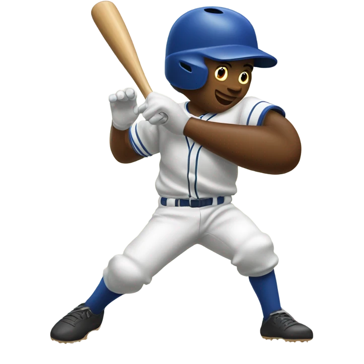 Baseball hitting home run  emoji