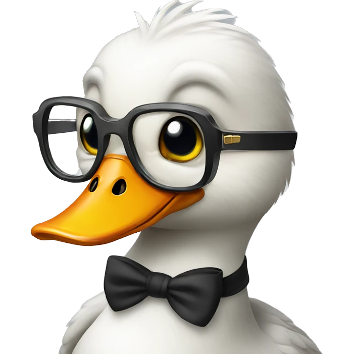 Duck glasses emoji