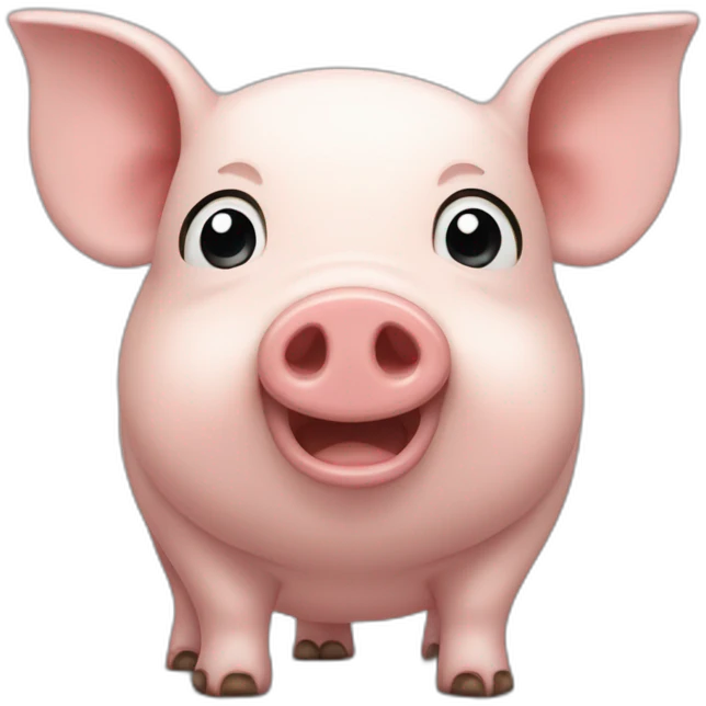 Émois Nez de cochon Qui pleure En souriant emoji