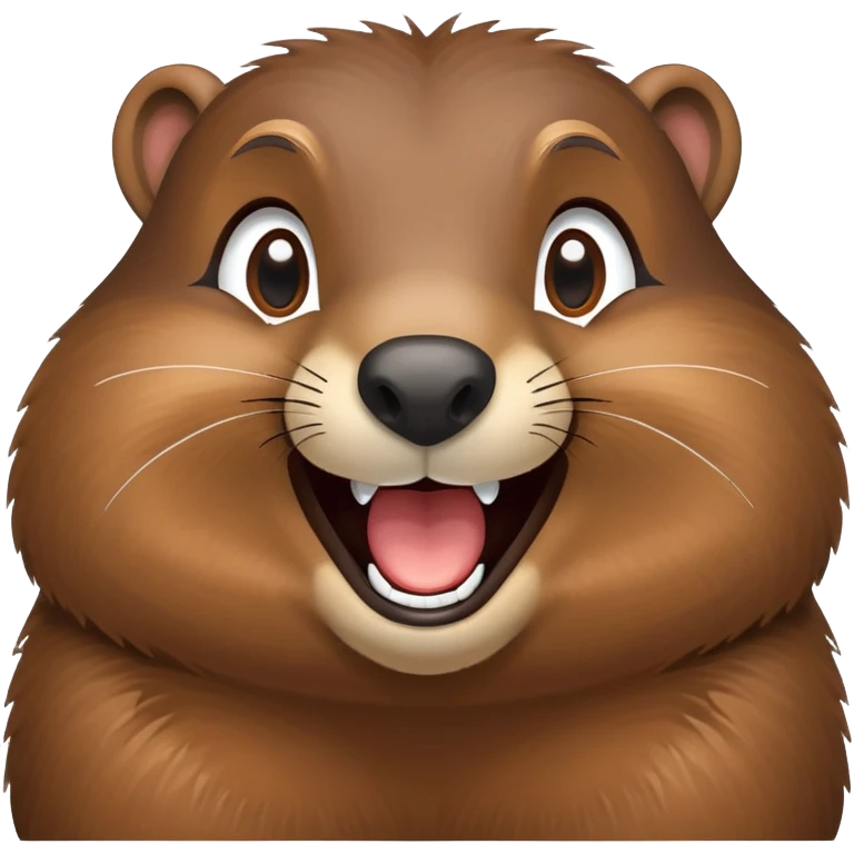 Groundhog laughing eye emoji