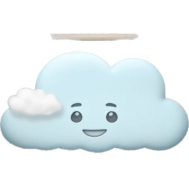 cloud and photo frame emoji
