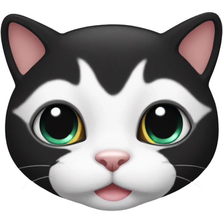 Black cute cat emoji