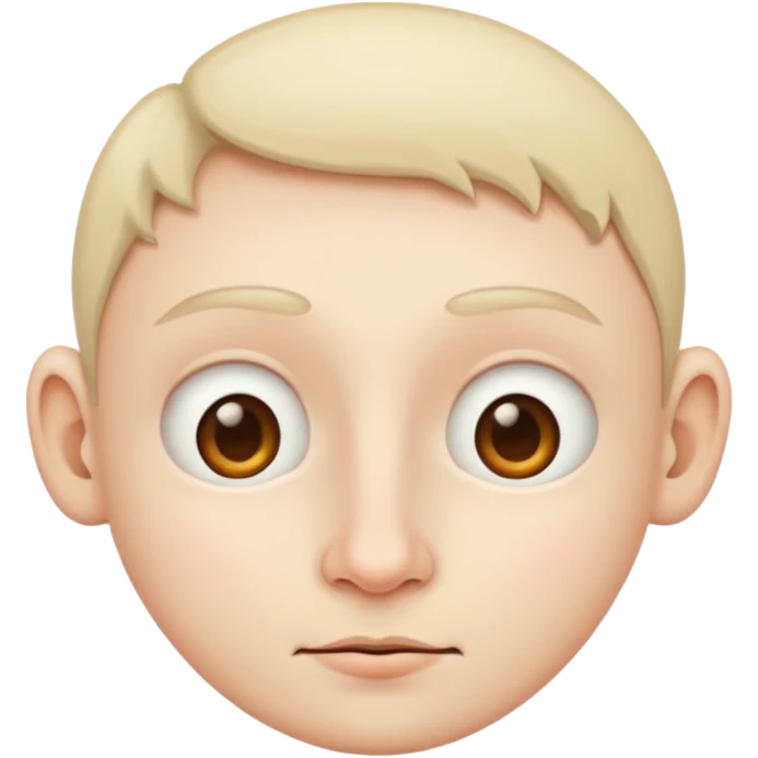 face with small nose emoji