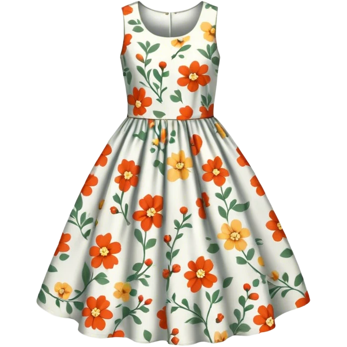 Floral dress emoji