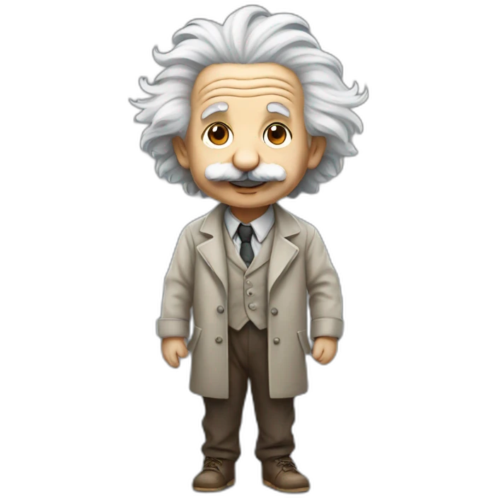 albert einstein full body cute  emoji