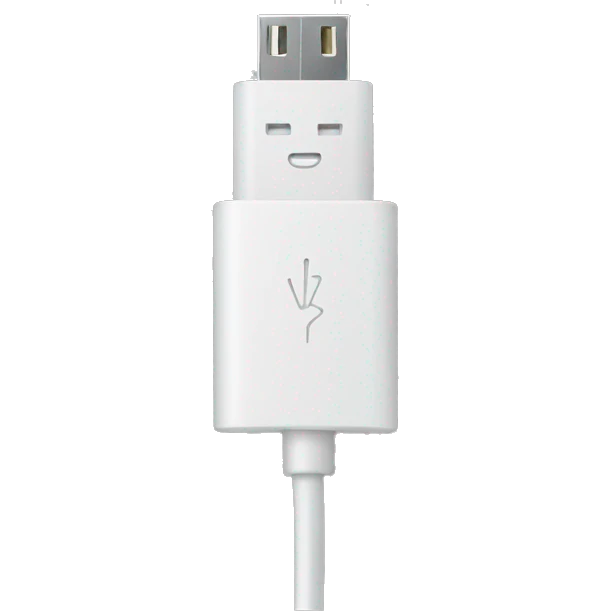 Black usb cable emoji