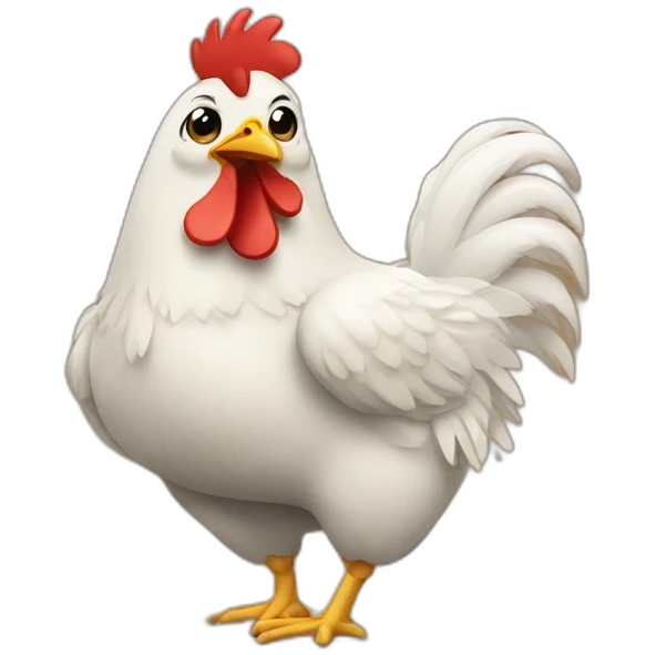chicken on a podium emoji